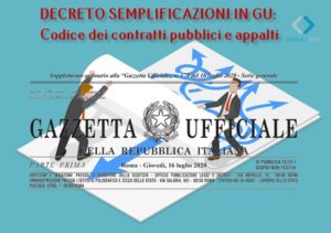 DECRETO SEMPLIFICAZIONI IN GU:  Codice dei contratti pubblici e appalti