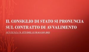 Il Consiglio Di Stato Si Pronuncia Sul Contratto Di Avvalimento