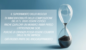 Il Superamento Della Regola Di Immodificabilità Della Composizione Del R.T.I. Deve Essere Esteso Anche Qualora Un Membro Abbia Perso L’attestazione SOA, Purché La Carenza Possa Essere Colmata Dalle Altre Imprese Già Facenti Parte Del Raggruppamento