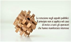 La rotazione negli appalti pubblici: Il principio non si applica nel caso di invito a tutti gli operatori che hanno manifestato interesse